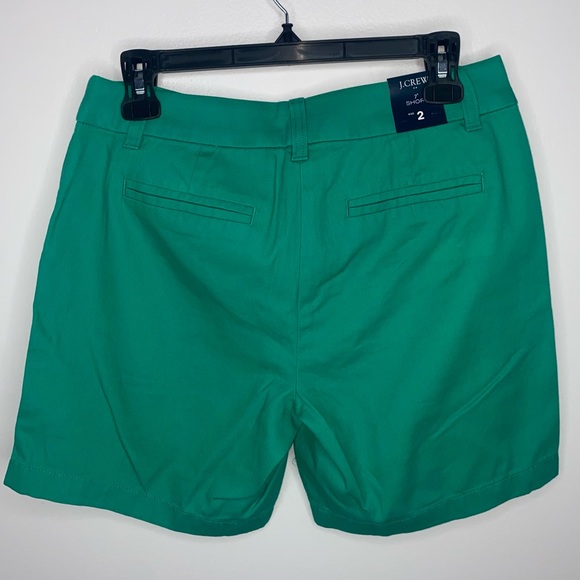 J. Crew NWT 7” chino short size 2 green - Picture 4 of 12